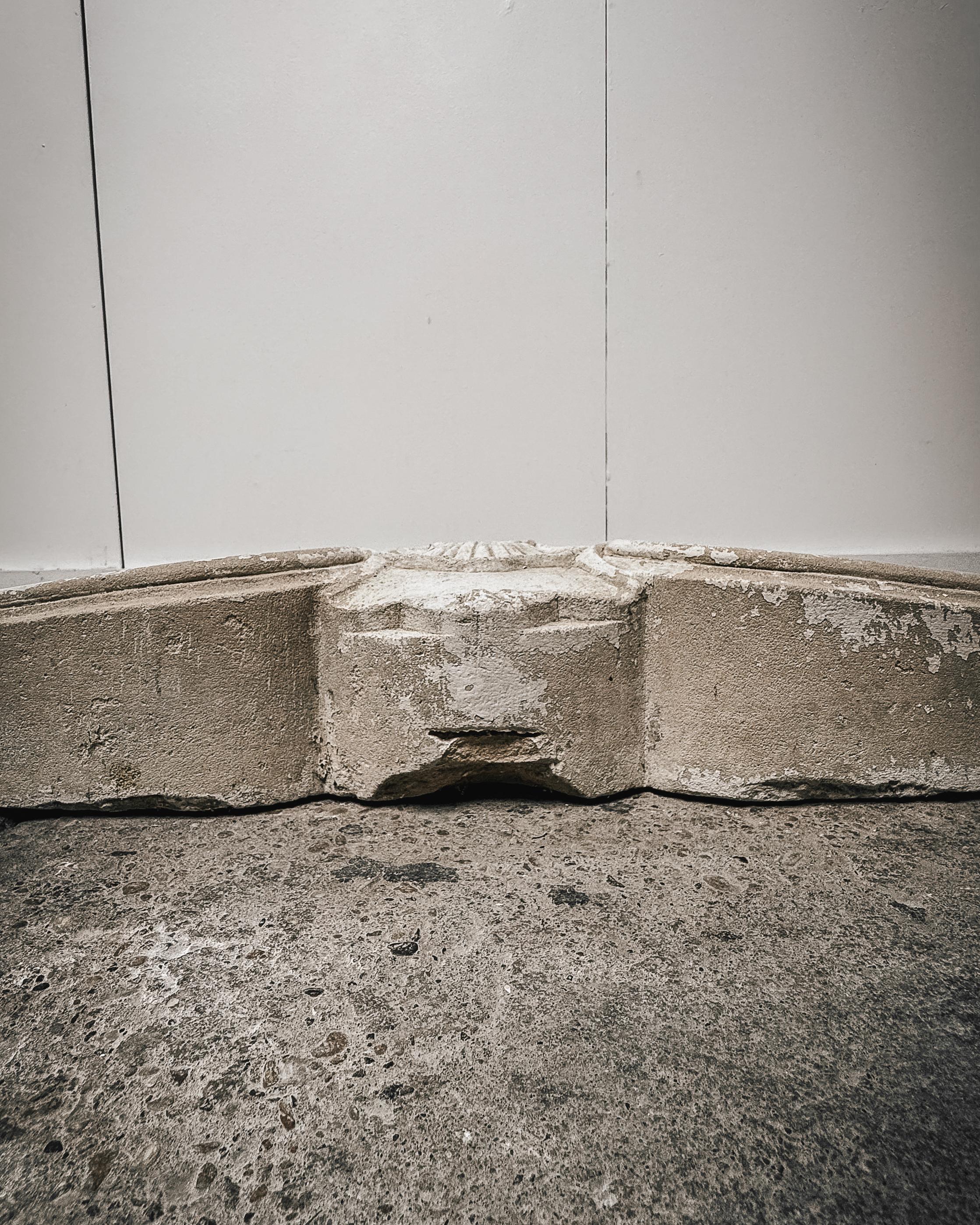 18th Century French Limestone Fireplace Mantel with Shell Detail 10