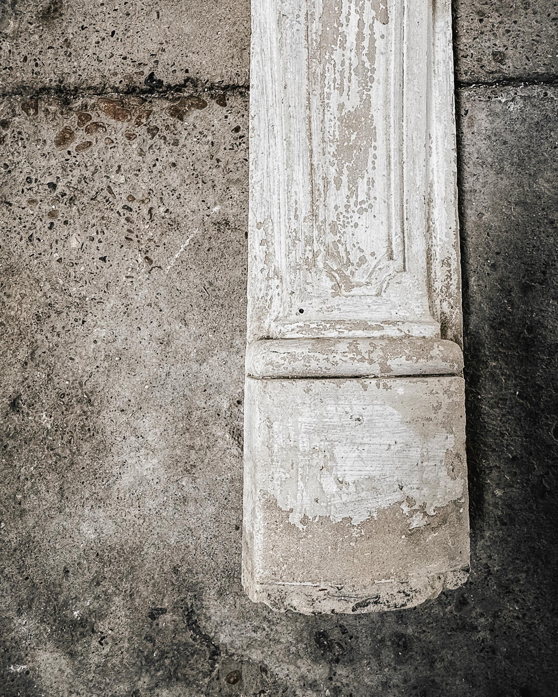 18th Century French Limestone Fireplace Mantel with Shell Detail 14