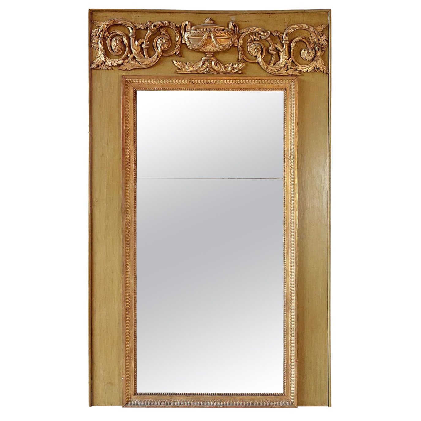 Miroir Louis Seize Trumeau français du 18e siècle