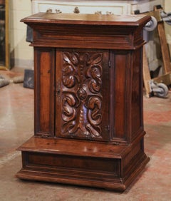 18th Century French Louis XIII Carved Walnut Prie-Dieu Prayer Kneeler