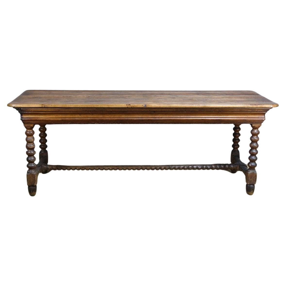 18th century French Louis XIII Pine Historical Table For Sale
