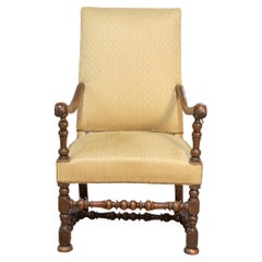 Sillón francés del siglo XVIII estilo Luis XIII