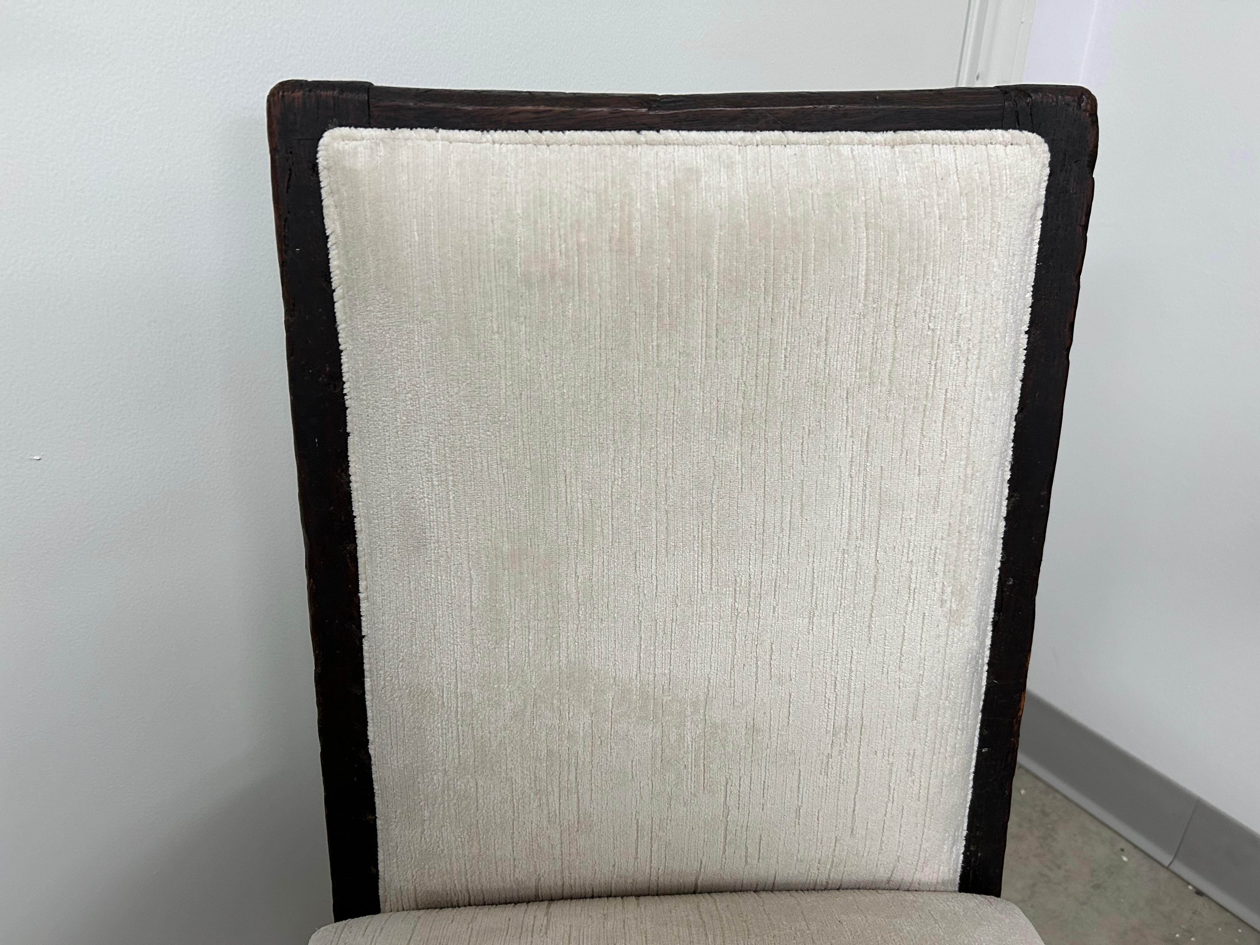 Velvet 18th Century French Louis XIII Style Children's Chair For Sale