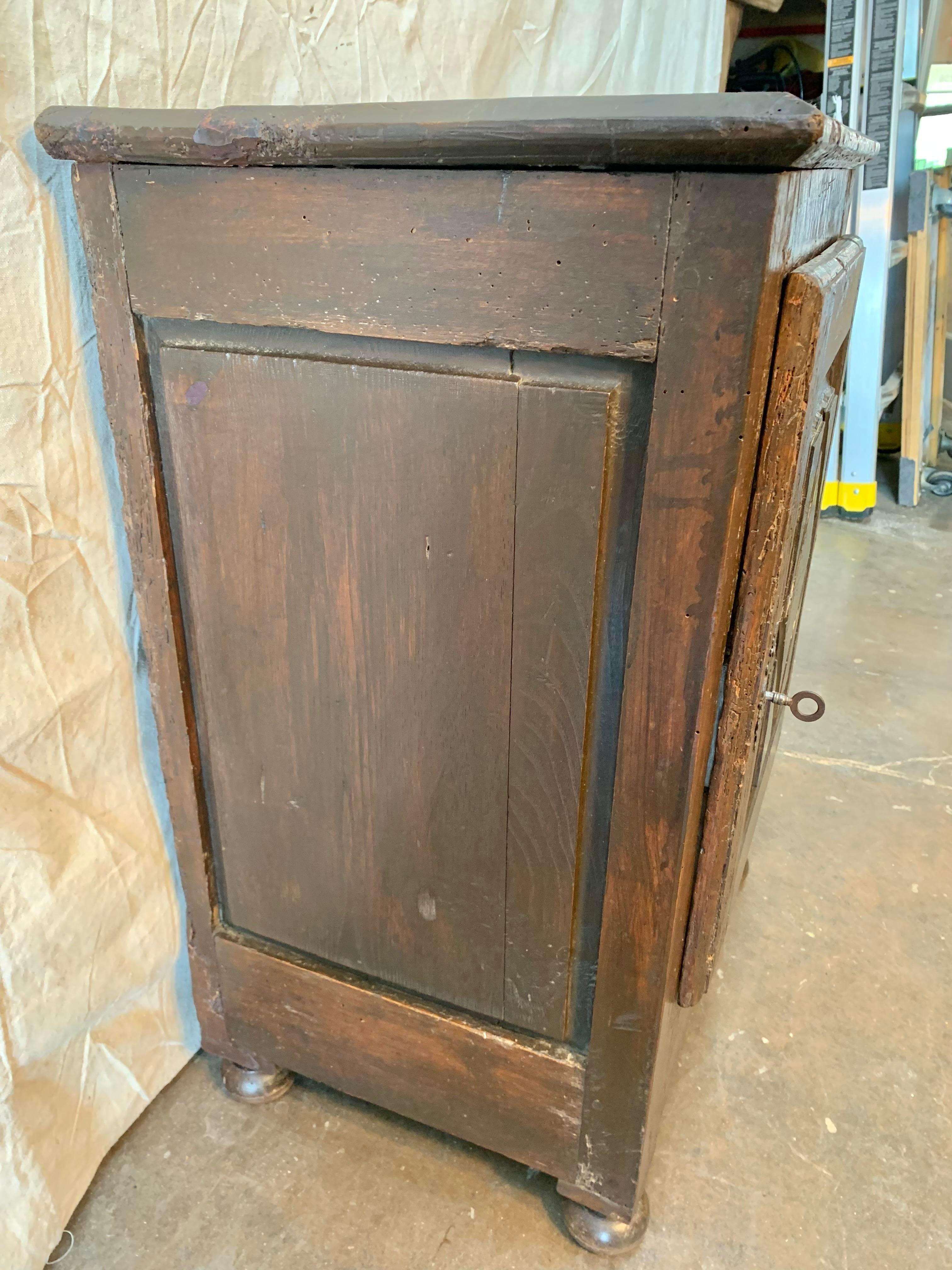 18th Century French Louis XIII Style Oak Cabinet De Confiture 2