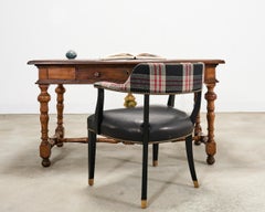 18th Century French Louis XIII Walnut Library Table or Desk