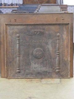 18th Century French Louis XIV 'Allegory of Peace' Fireback / Backsplash