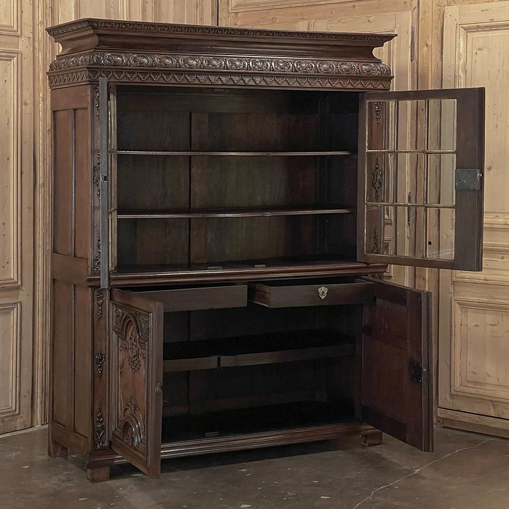 Verre Bibliothèque française du XVIIIe siècle de style Louis XIV, Vitrine en vente