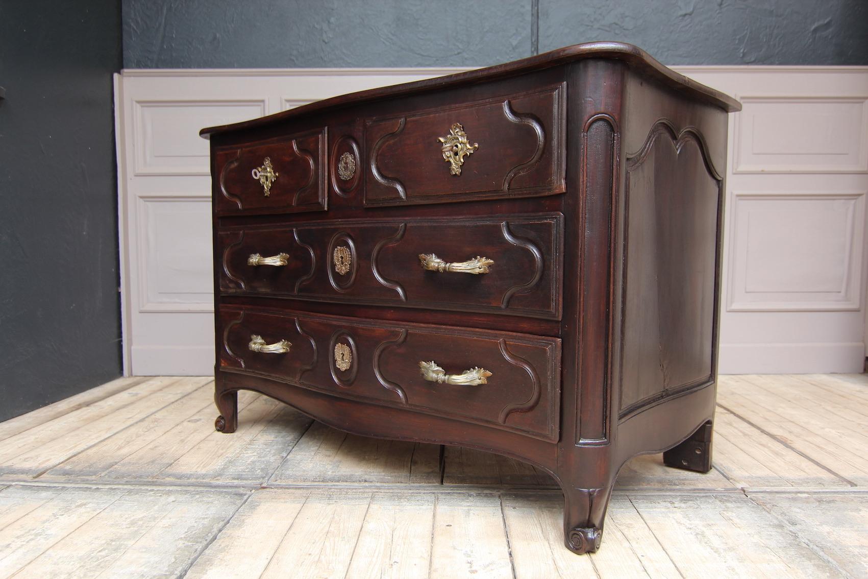 Hand-Carved 18th Century French Louis XIV Chest of Drawers, JME H. Hansen For Sale