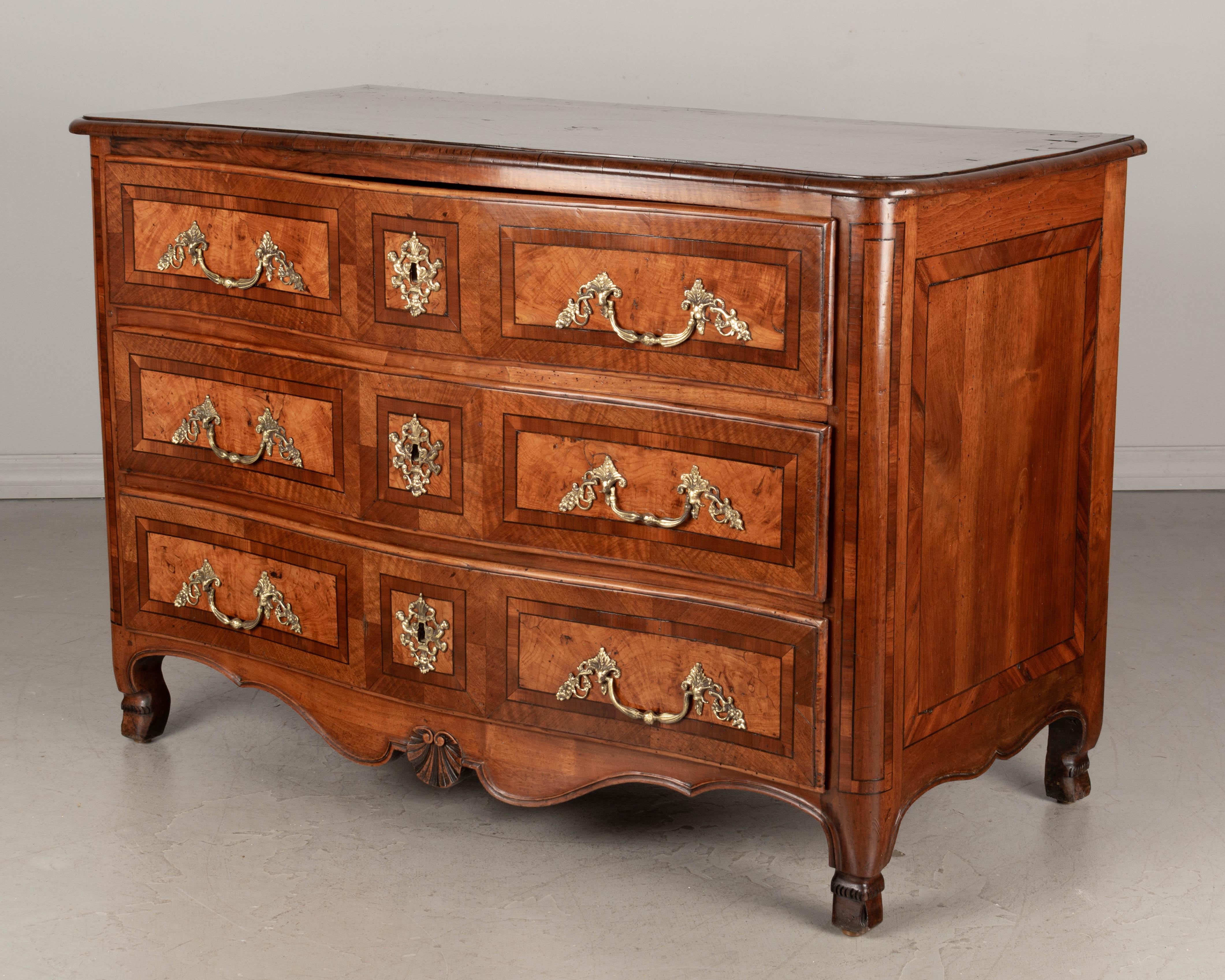 Cast 18th Century French Louis XIV Marquetry Commode For Sale