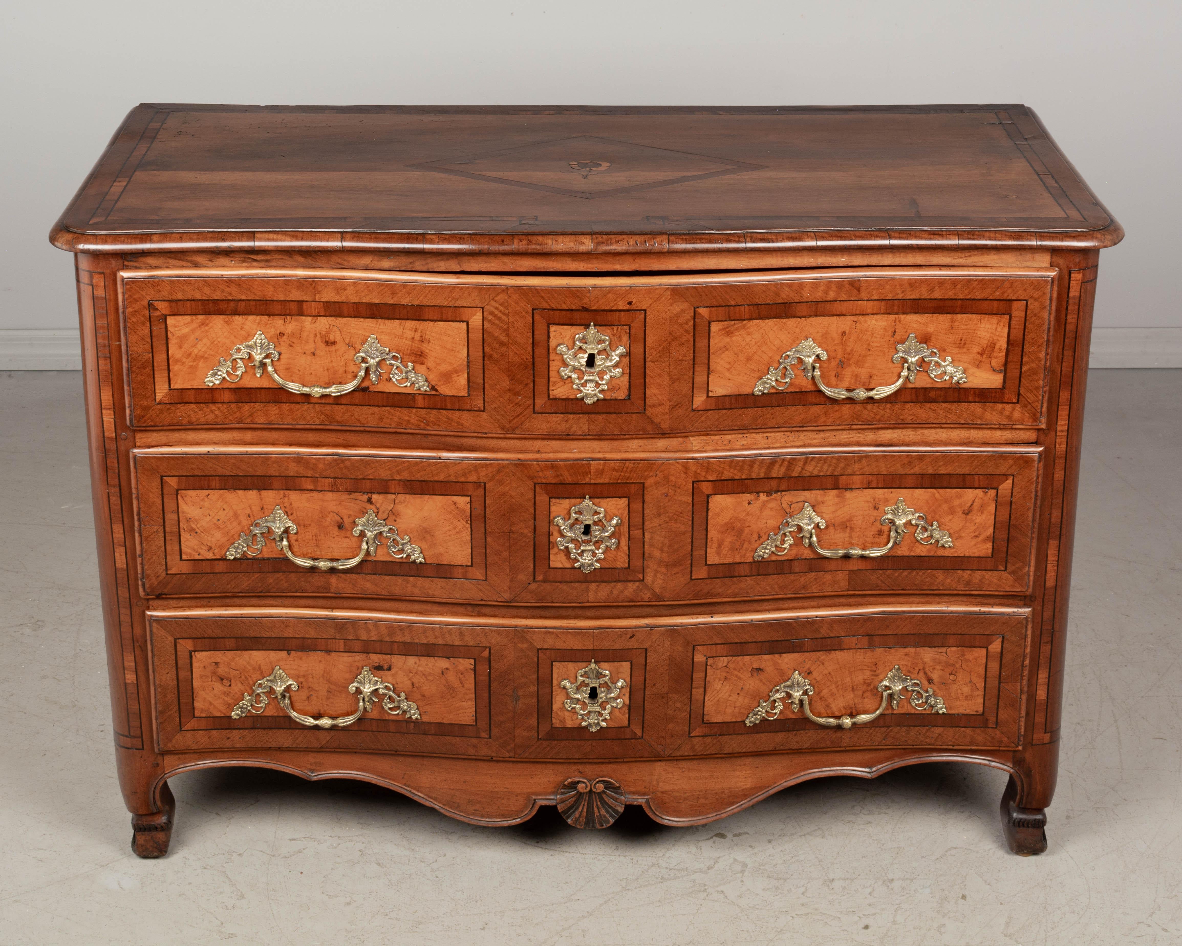 18th Century and Earlier 18th Century French Louis XIV Marquetry Commode For Sale