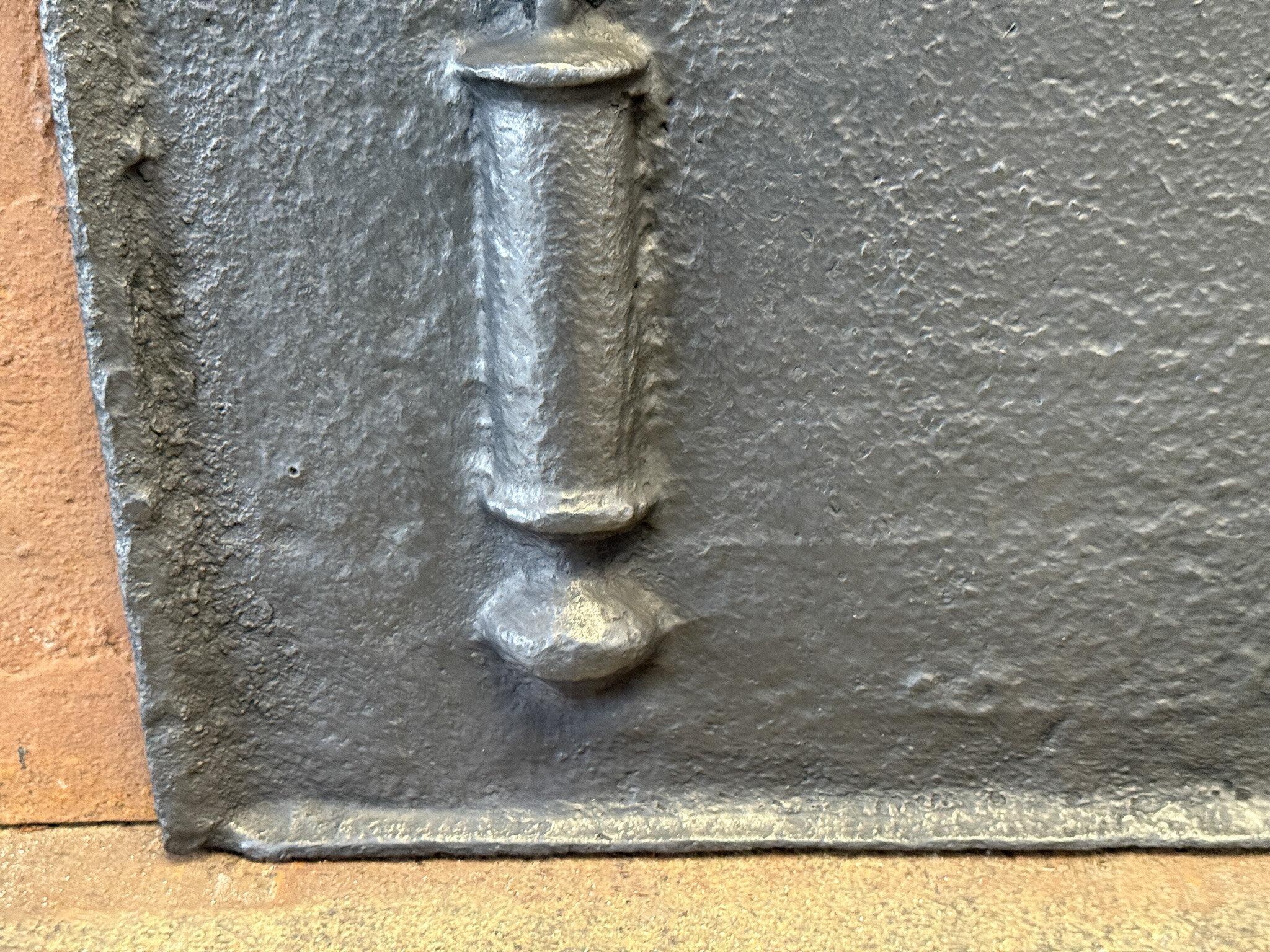 18th Century French Louis XIV Period 'Saint Andrew's Cross' Fireback / Backsplas For Sale 3
