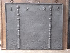 18th Century French Louis XIV 'Pillars of Hercules' Fireback