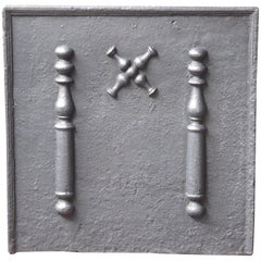 18th Century French Louis XIV 
Saint Andrew
s Cross
 Fireback