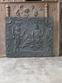 18th Century French Louis XV 'Allegory of Peace' Fireback / Backsplash