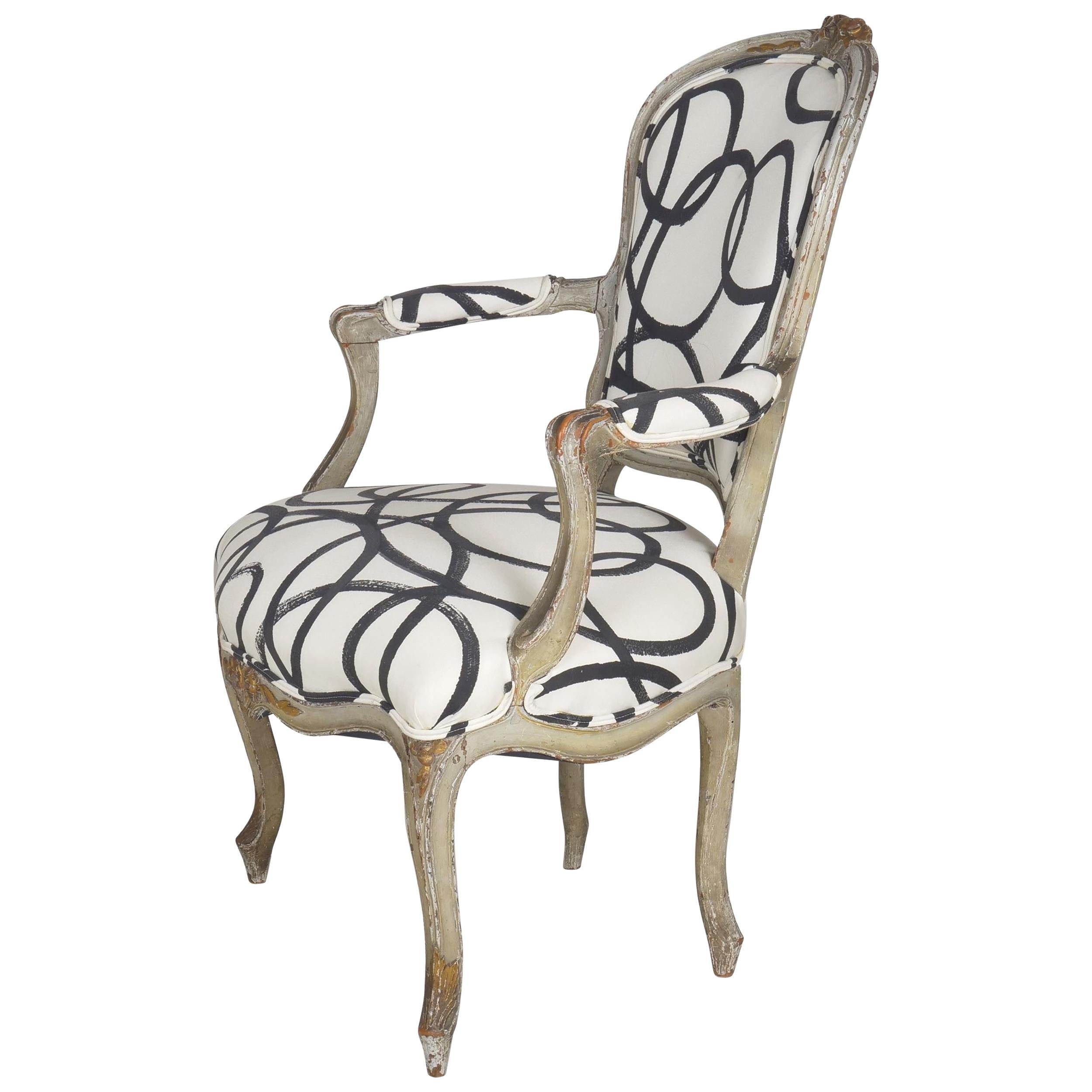 Regency Period "Fauteuil a La Reine" Armchair, 18th Century For Sale at