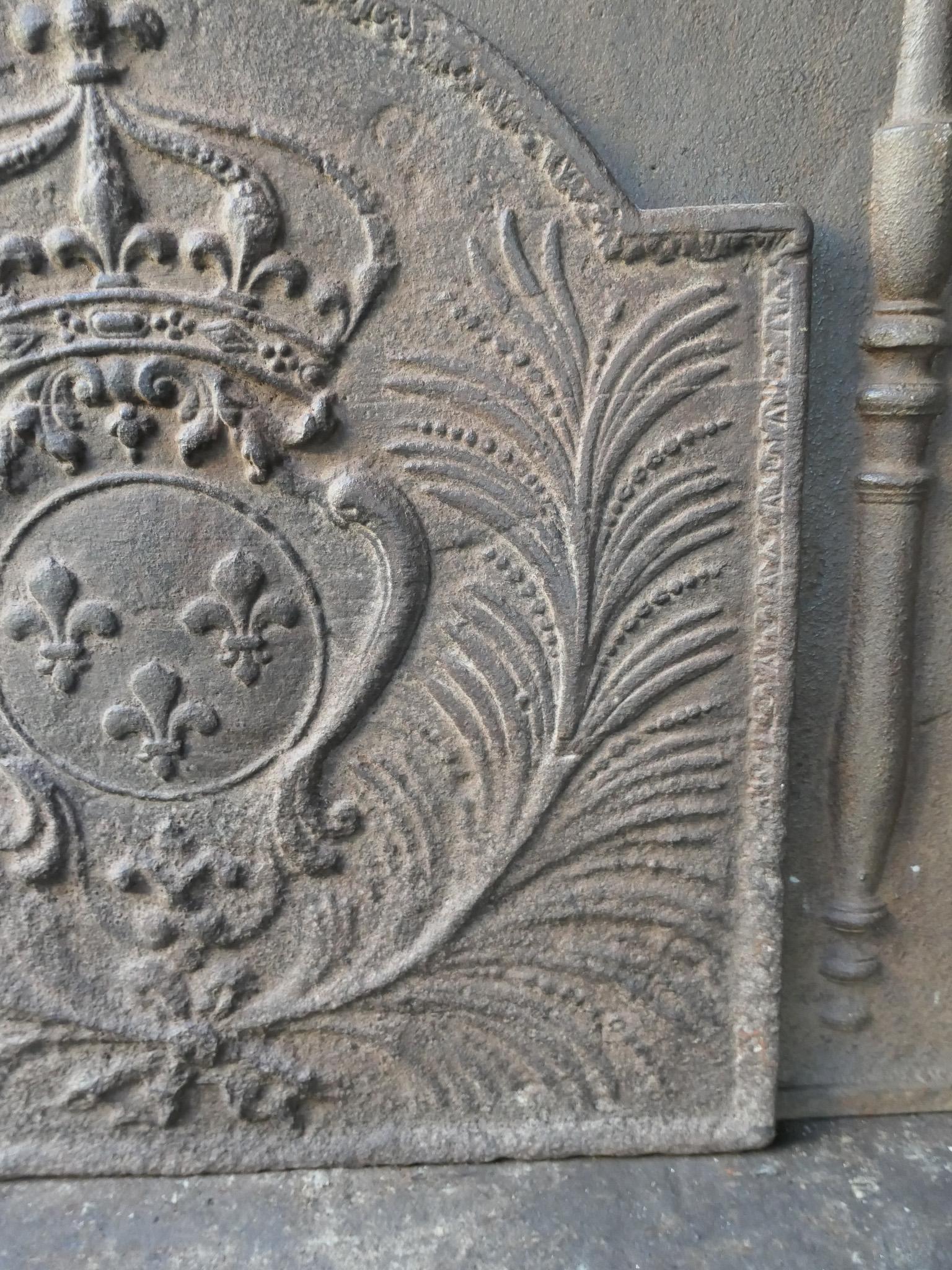 Parafuoco francese del XVIII secolo Luigi XV 