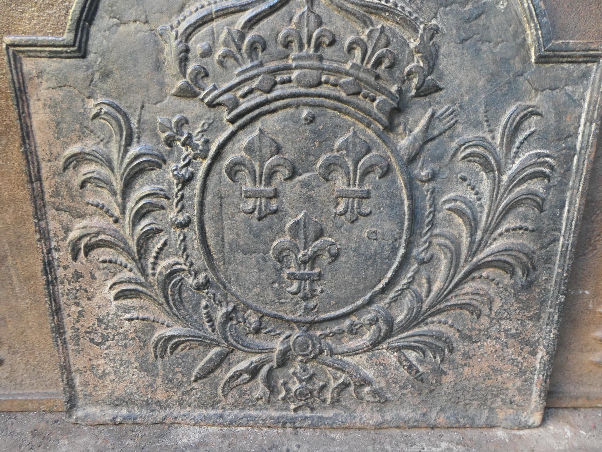 Parafuoco francese del XVIII secolo Luigi XV 