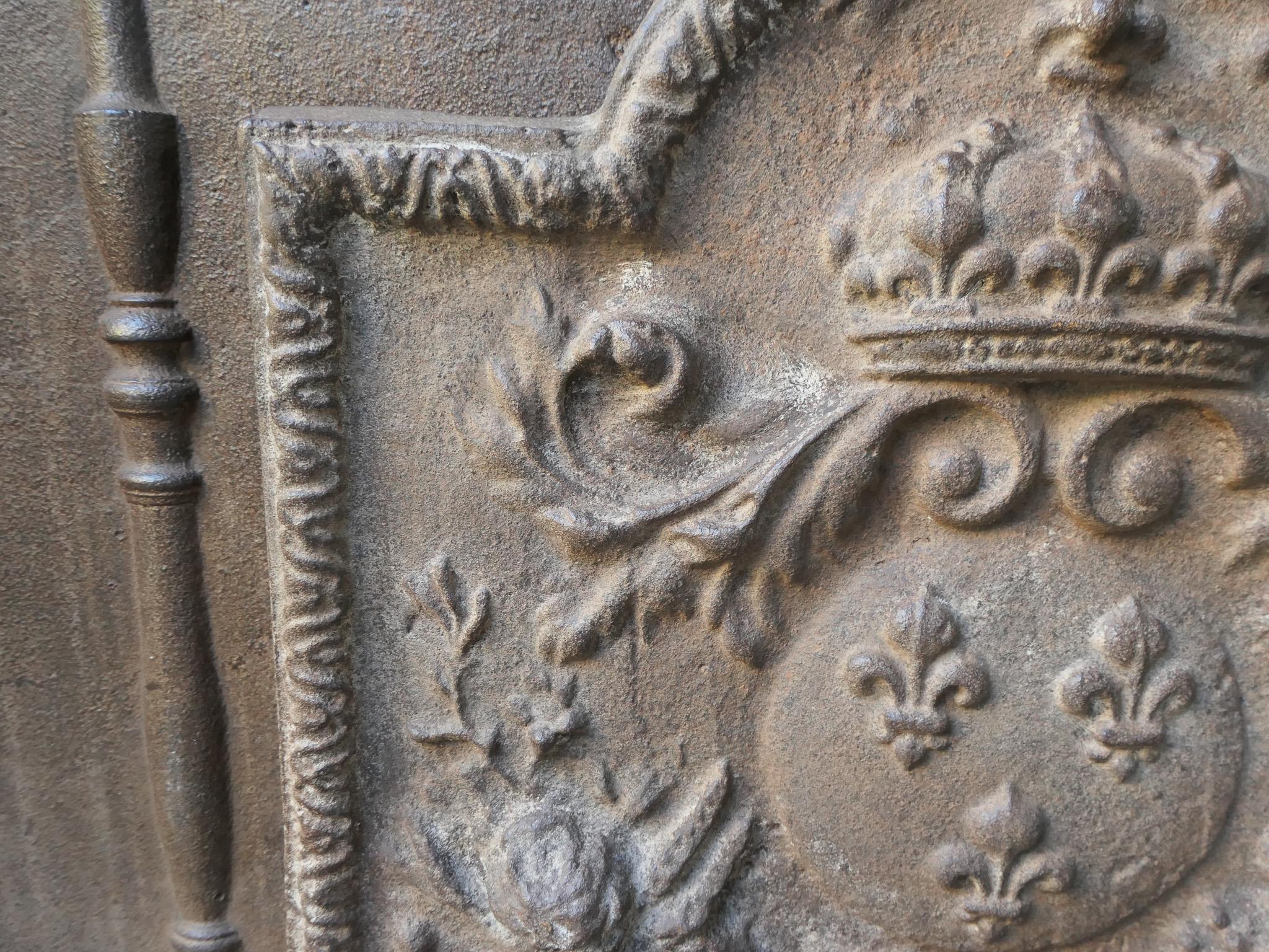 Parafuoco francese del XVIII secolo Luigi XV 