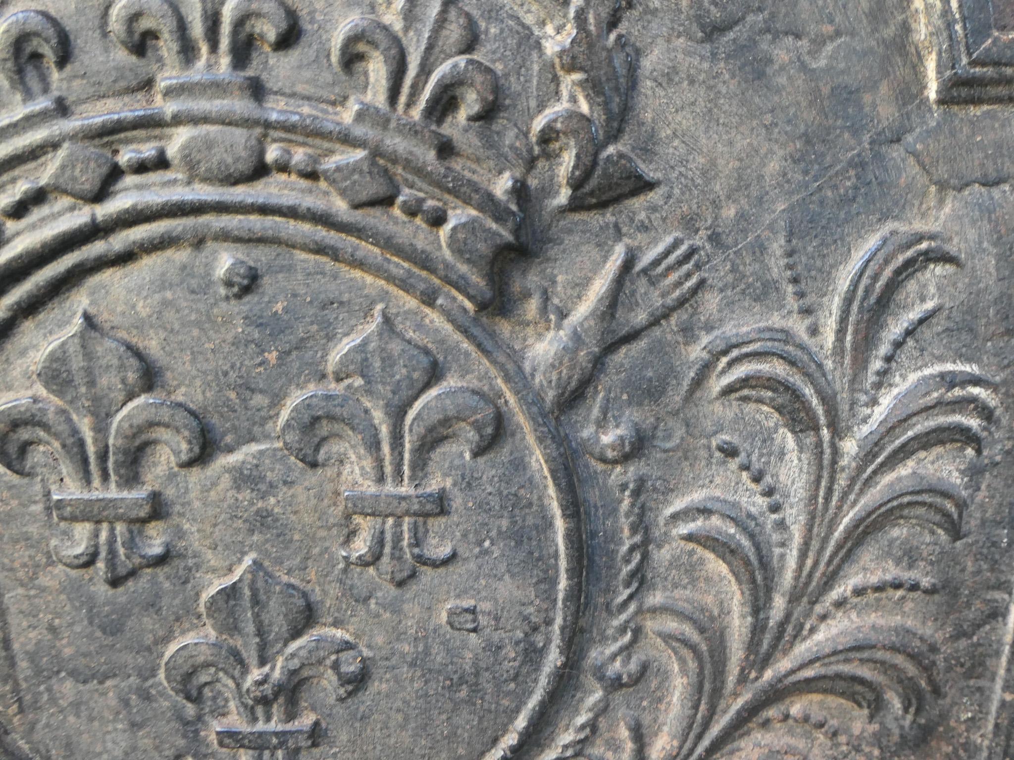 Parafuoco francese del XVIII secolo Luigi XV 