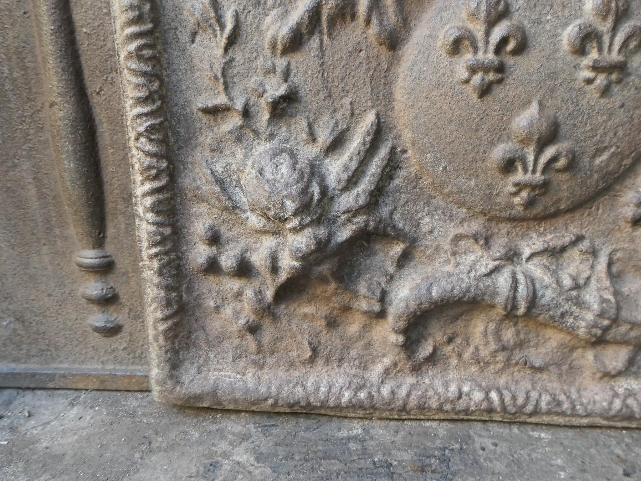 Parafuoco francese del XVIII secolo Luigi XV 
