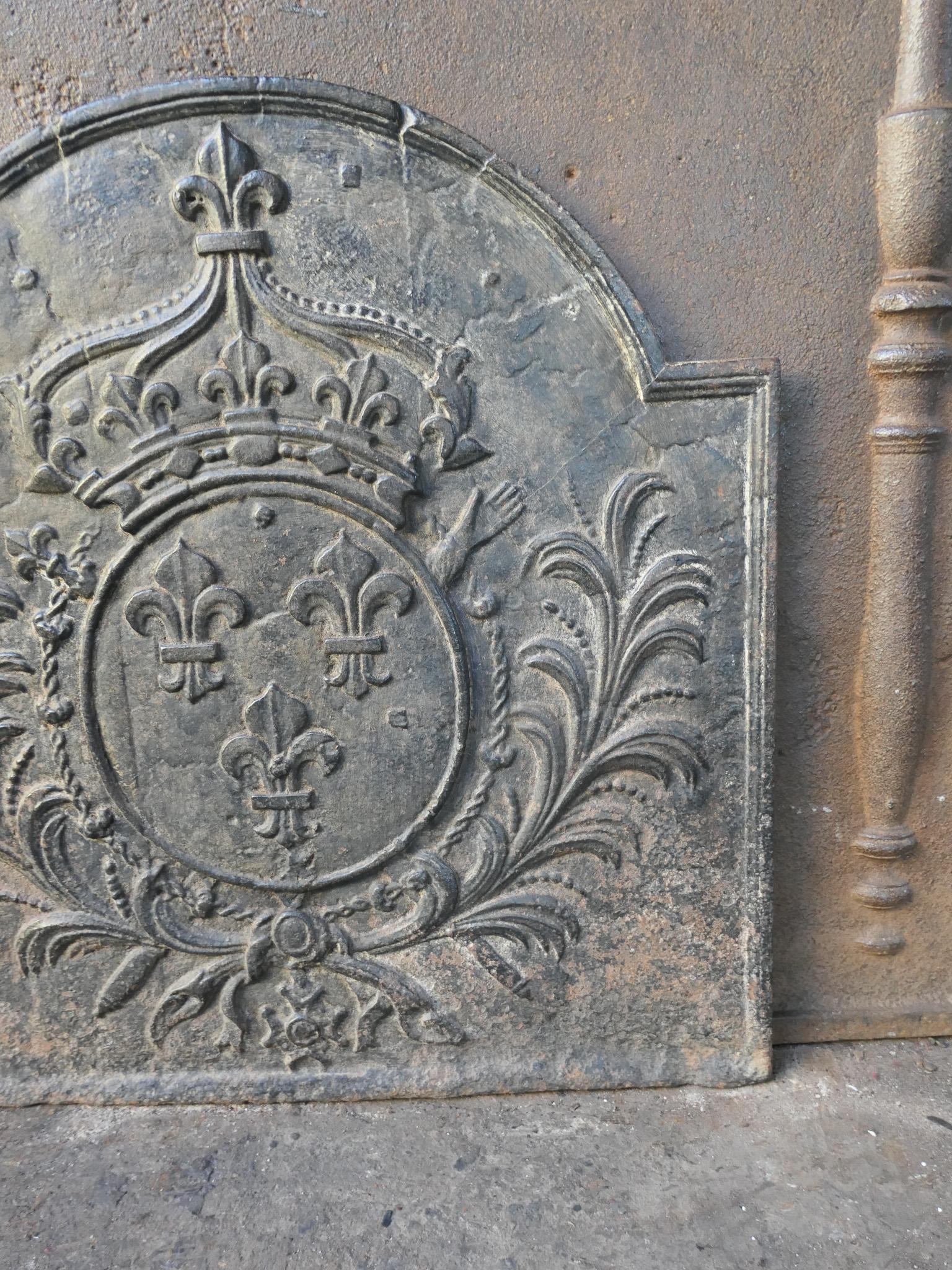 Parafuoco francese del XVIII secolo Luigi XV 