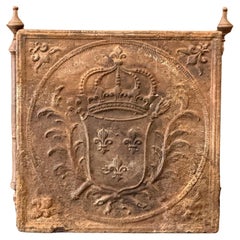 18th Century French Louis XV 'Arms of France' Fireback / Backsplash