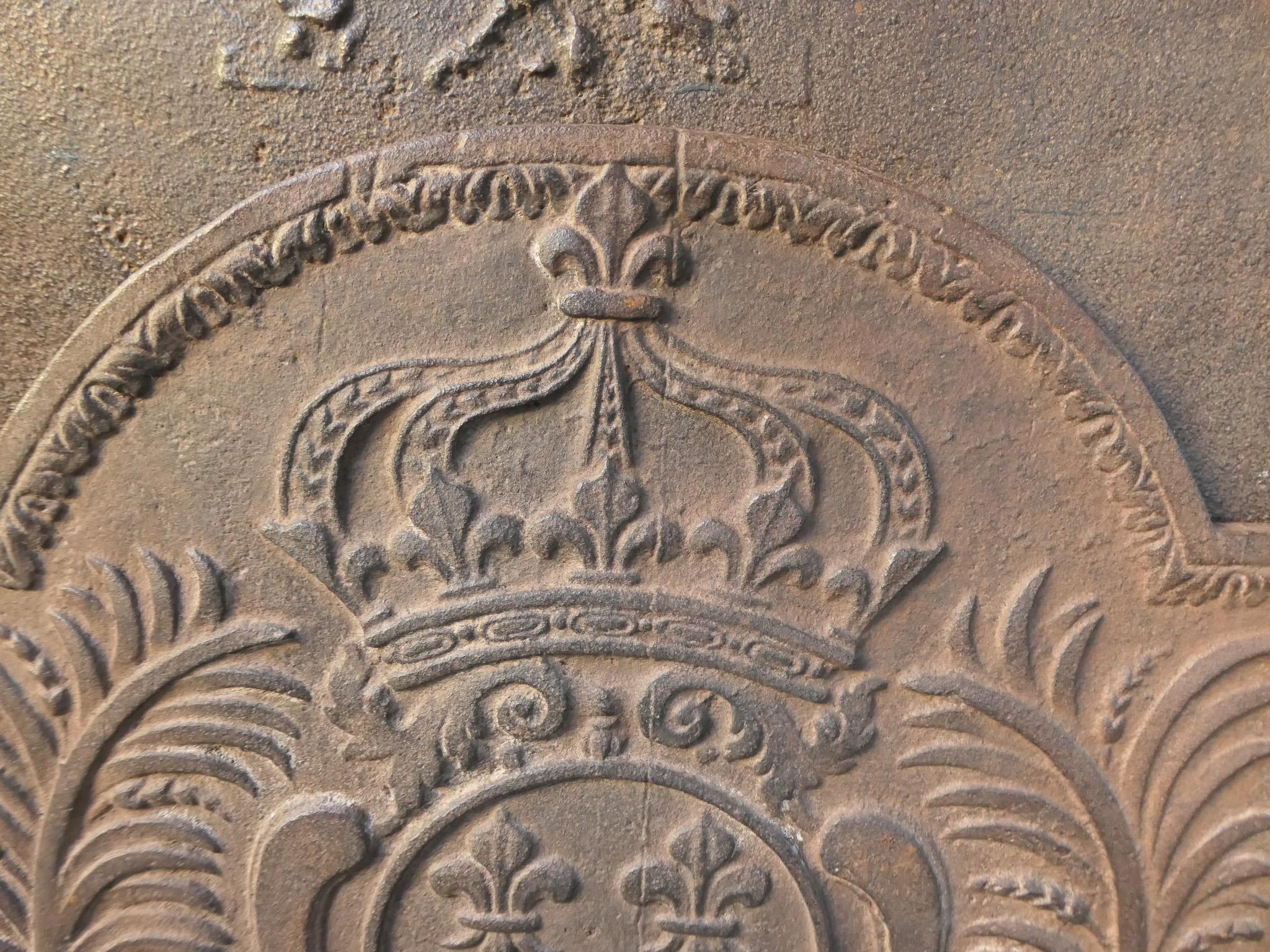 Ferro Parafuoco francese del XVIII secolo Luigi XV 