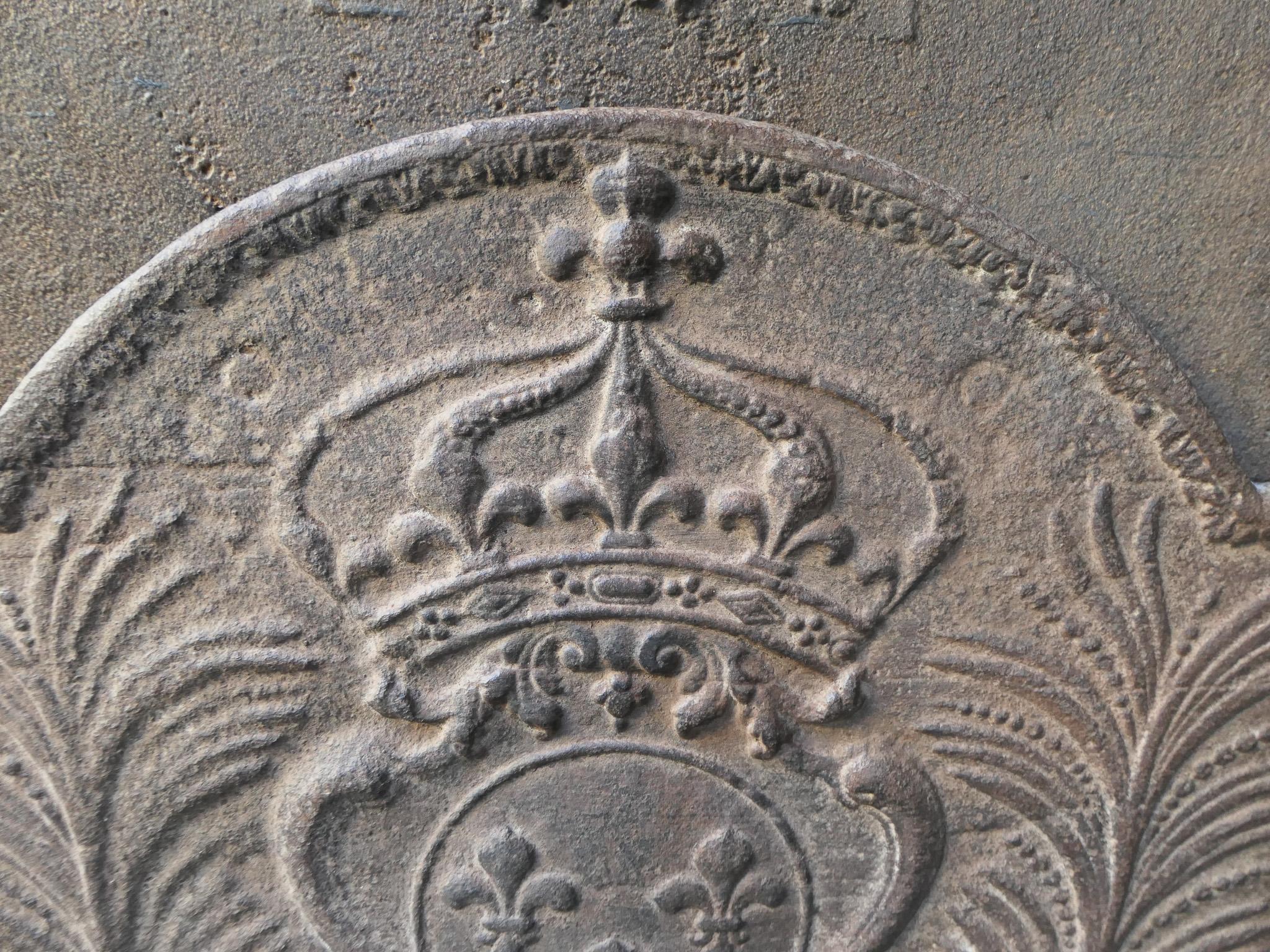 Parafuoco francese del XVIII secolo Luigi XV 