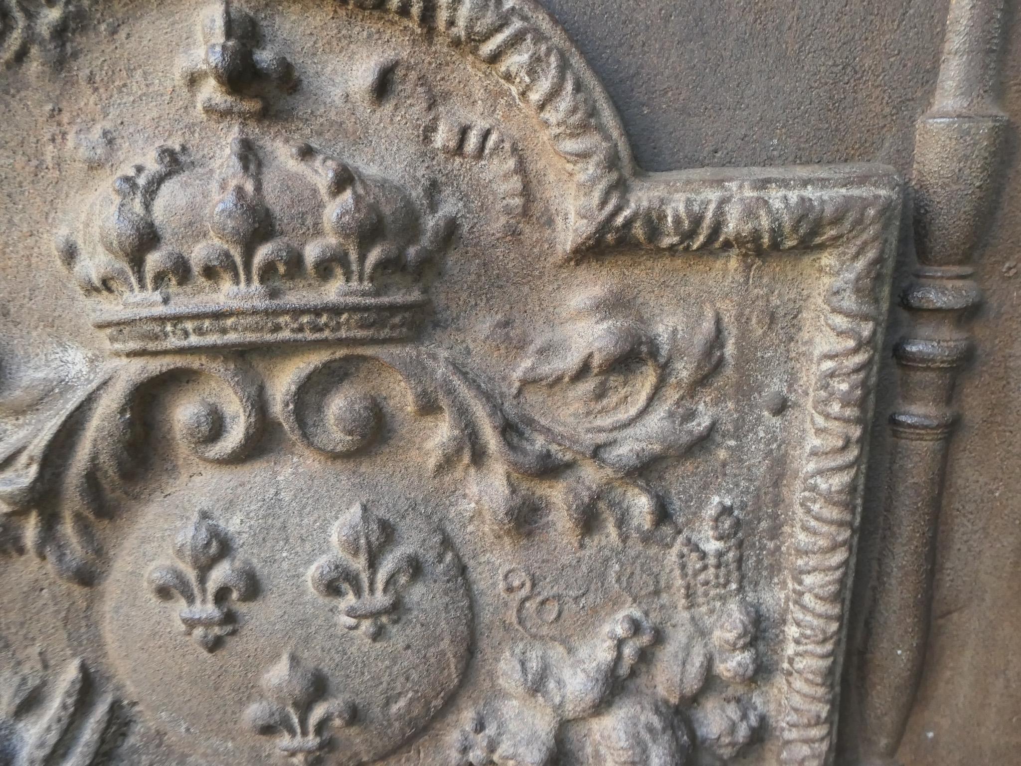 Parafuoco francese del XVIII secolo Luigi XV 
