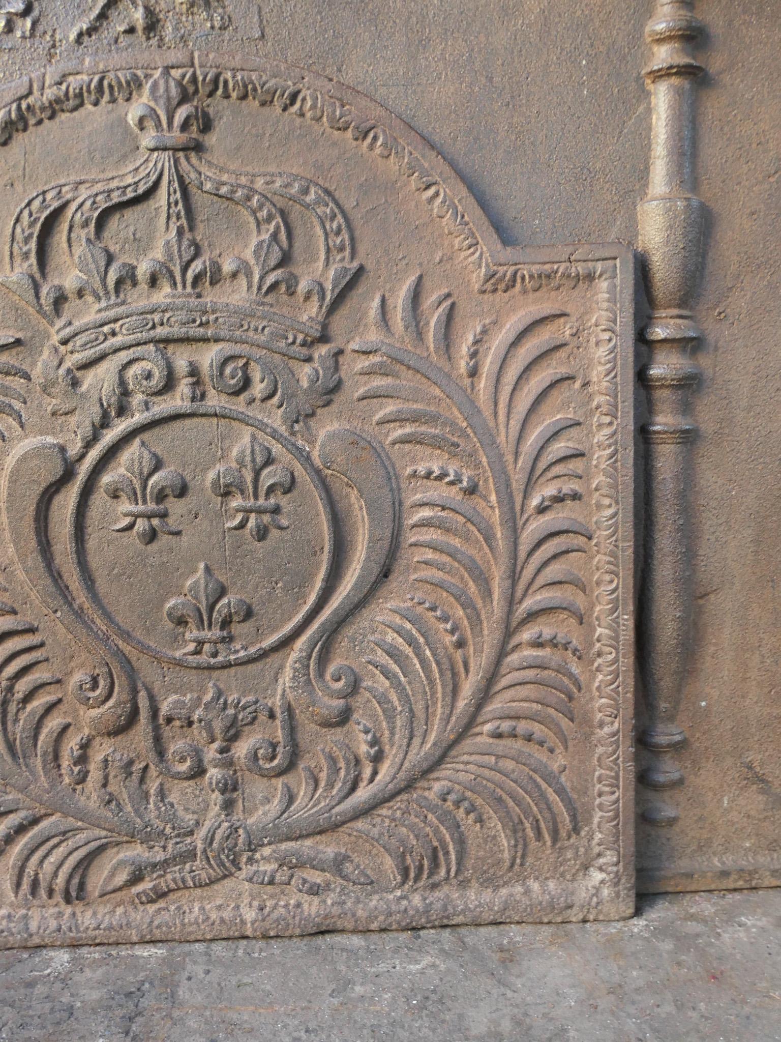 Parafuoco francese del XVIII secolo Luigi XV 