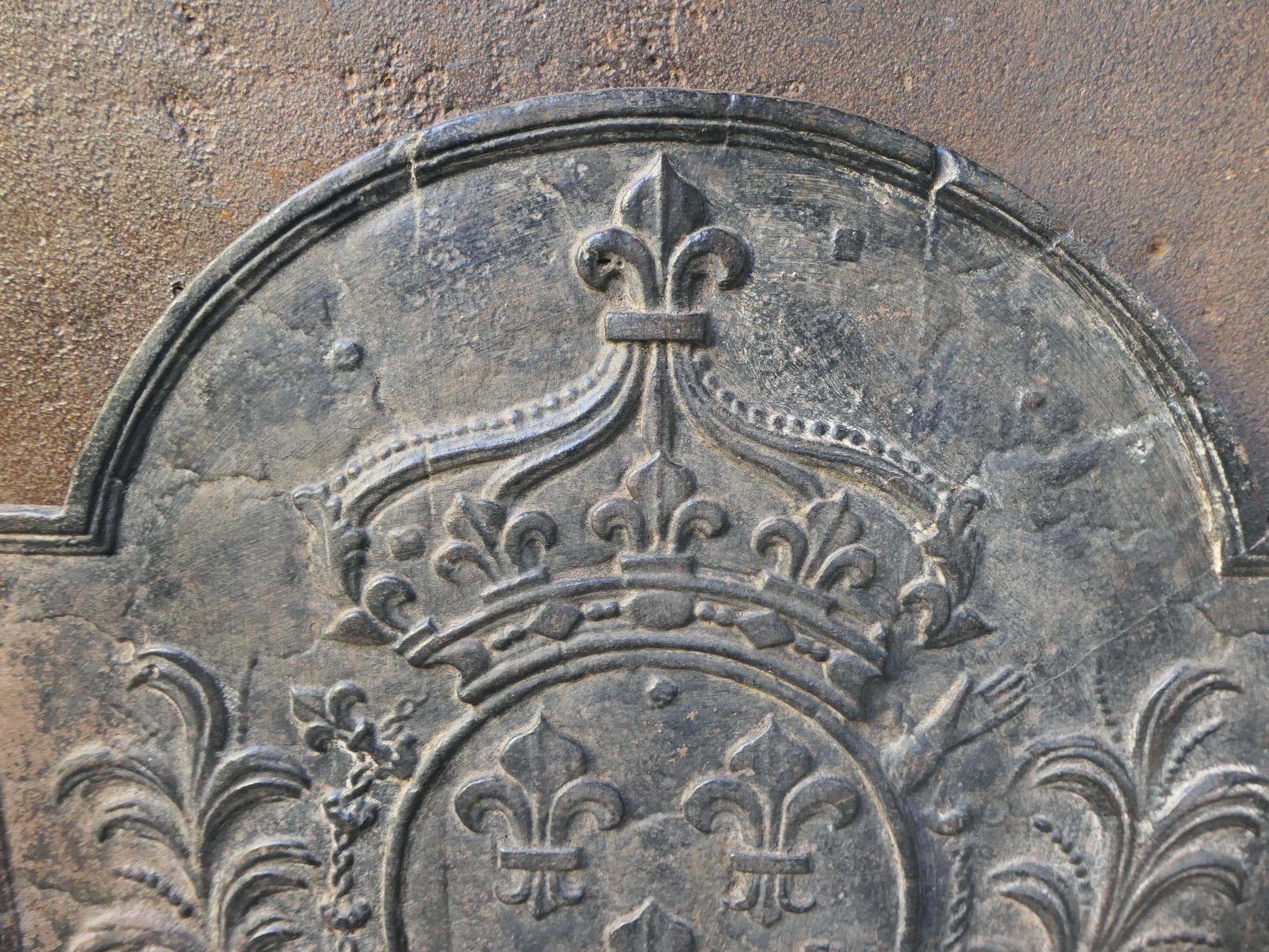 Parafuoco francese del XVIII secolo Luigi XV 