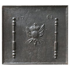 18th Century French Louis XV 'Arms of France' Fireback / Backsplash