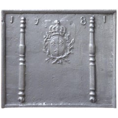 18th Century French Louis XV 'Arms of France' Fireback or Backsplash
