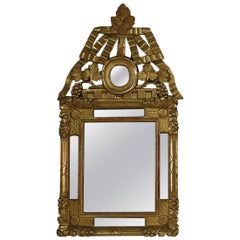 18th Century French Louis XV Baroque Giltwood Mirror