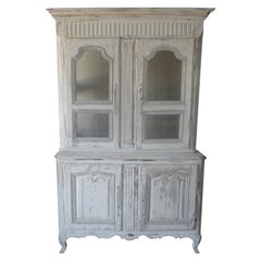 18th Century French Louis XV Buffet Deux Corp or Cupboard