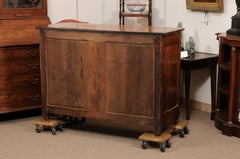 Aparador francés Luis XV del siglo XVIII en madera de frutal y tejo