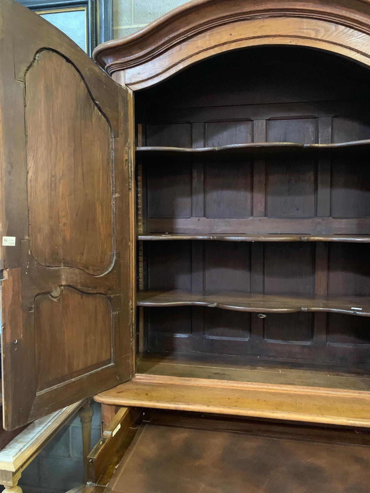 18th Century French Louis XV Carved Oak Cabinet 6