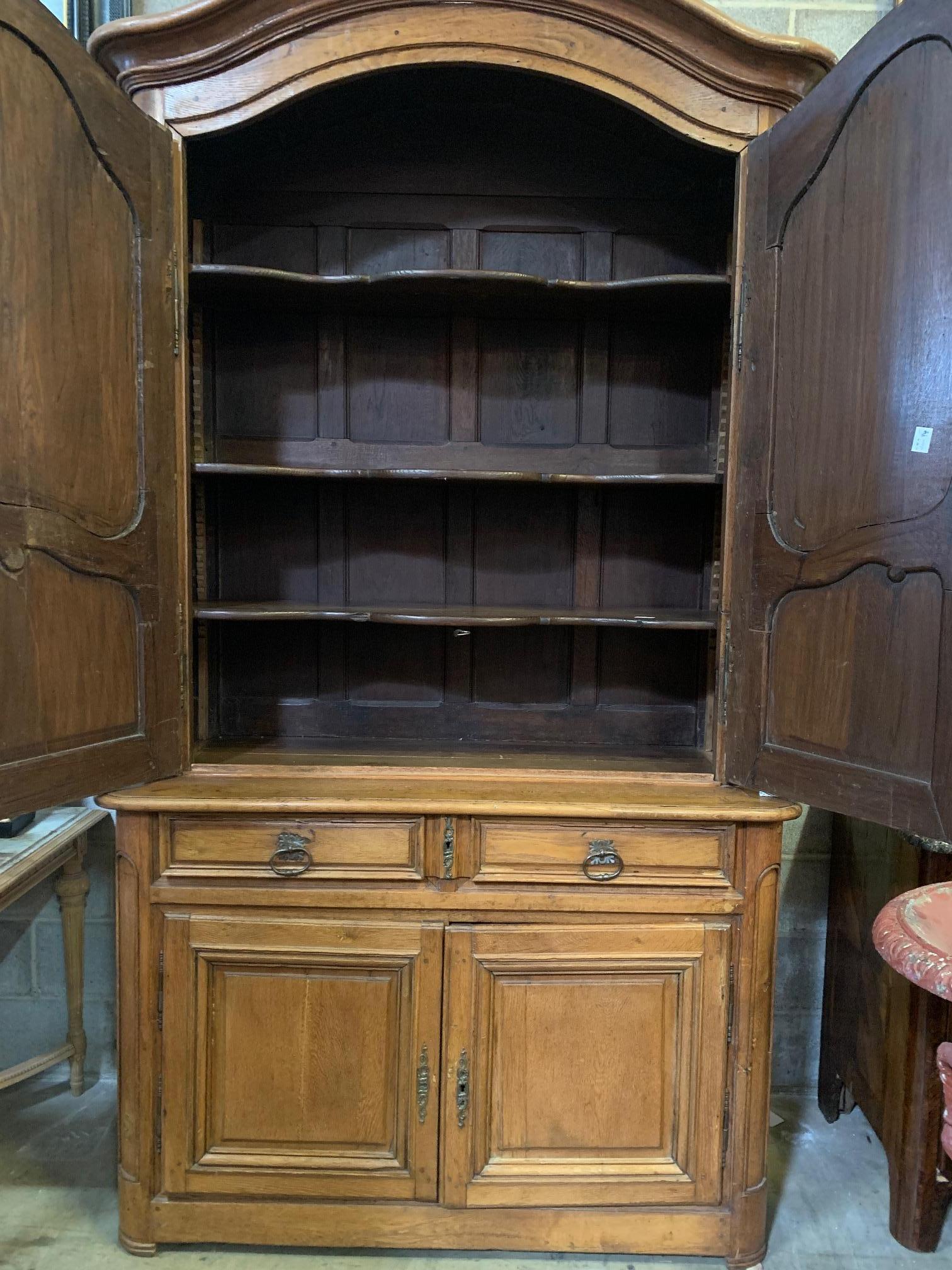 18th Century French Louis XV Carved Oak Cabinet 4