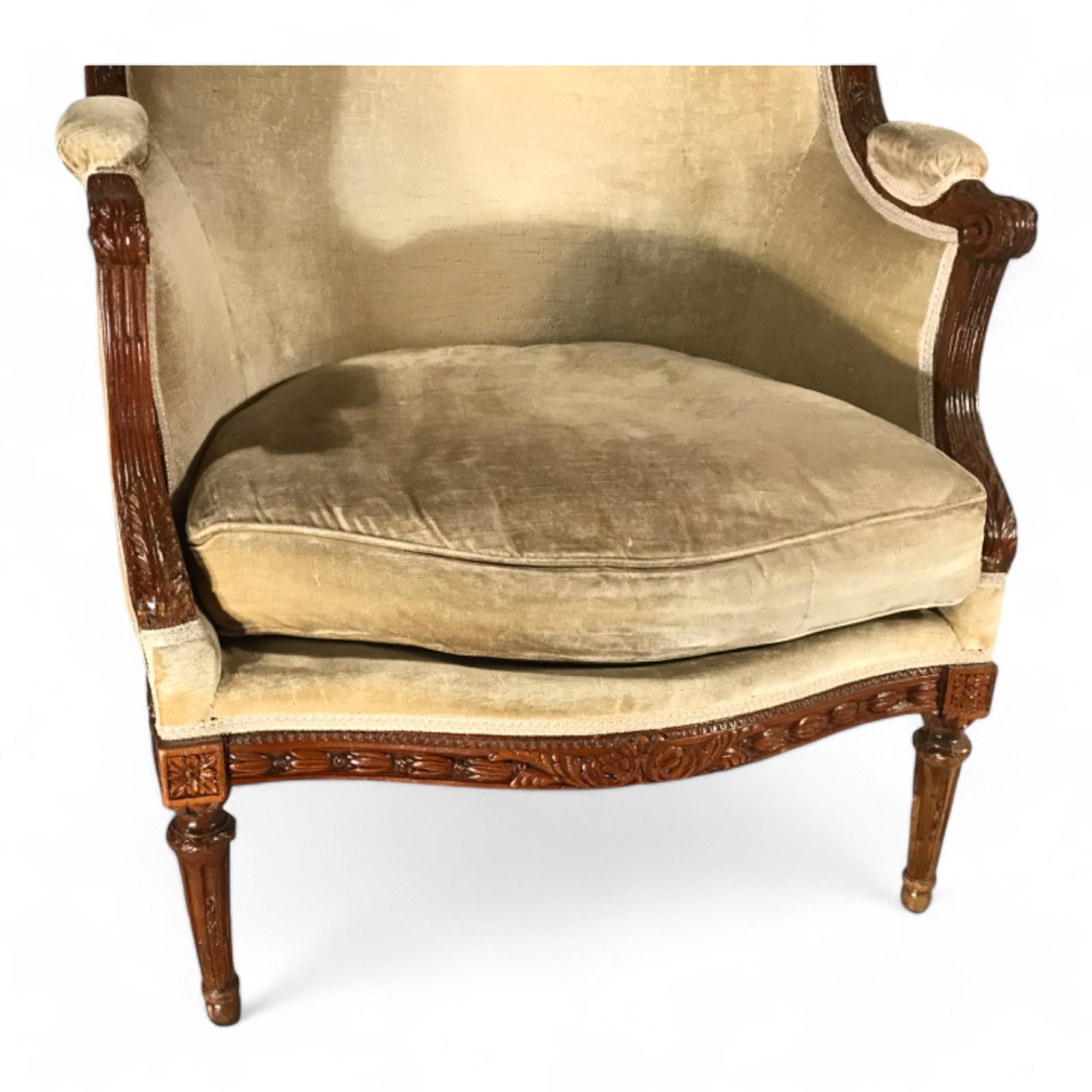 Chaise longue francesa Luis XV del siglo XVIII, conocida como 