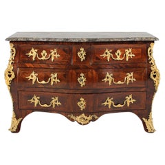 Used 18th Century French Louis XV Chest of Drawers, stamped COULON, Paris circa 1750