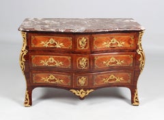 18th Century French Louis XV Chest, Rosewood, Ormolu, Stamped N.PETIT, c. 1765