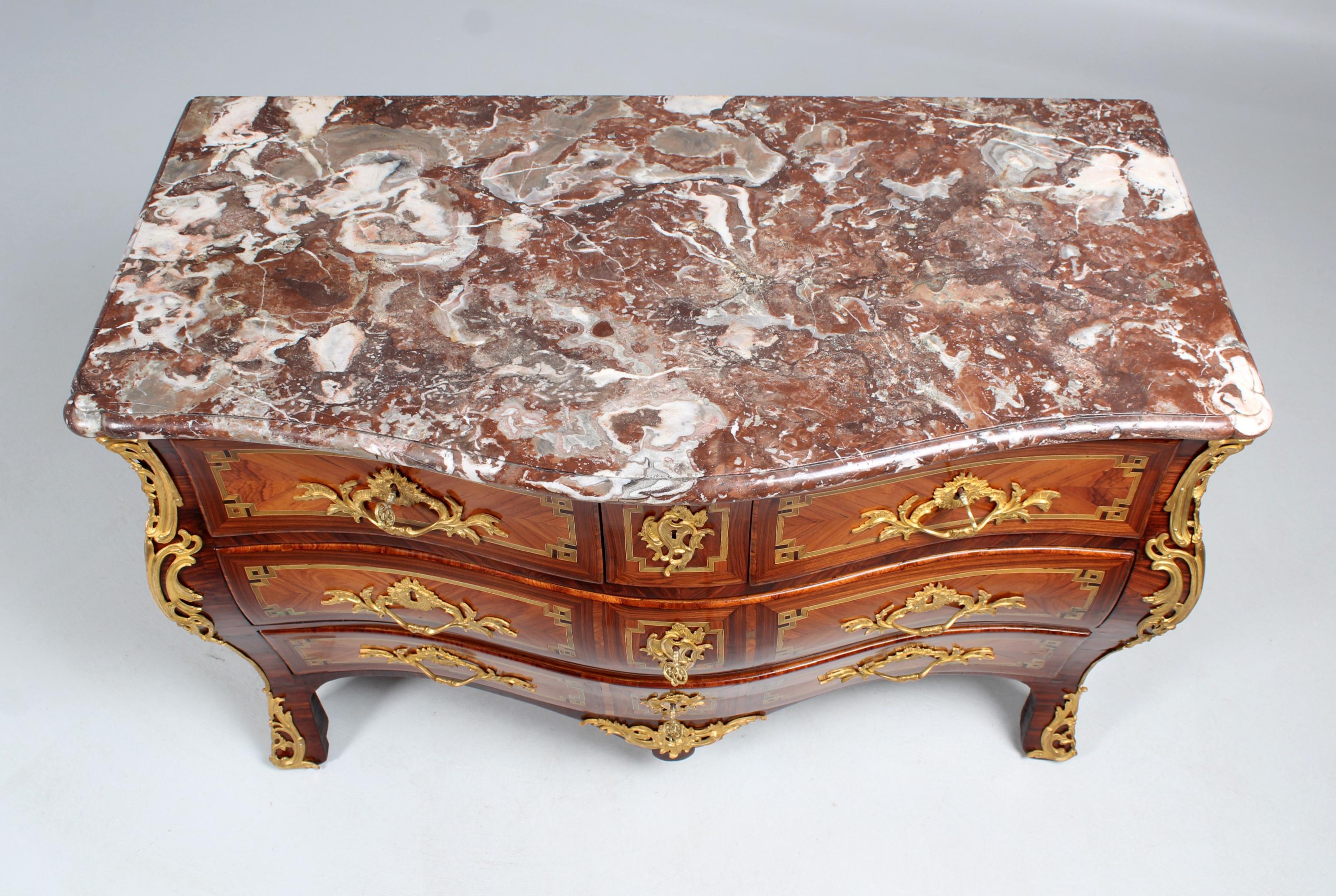 18th Century French Louis XV Chest, Rosewood, Ormolu, Stamped N.PETIT, c. 1765 4