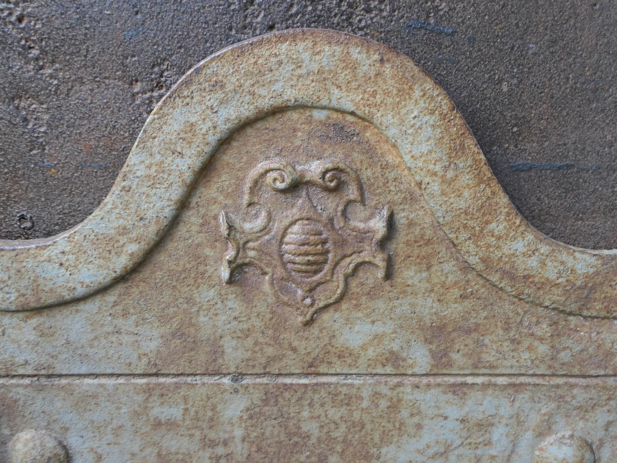 XVIIIe siècle et antérieur Plaque de cheminée / dosseret 