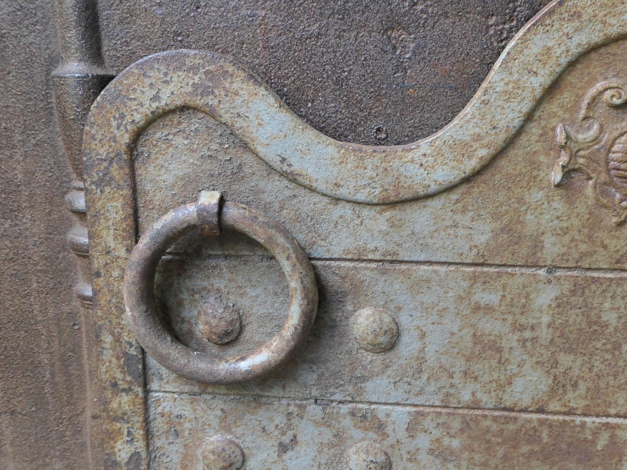 Plaque de cheminée / dosseret 