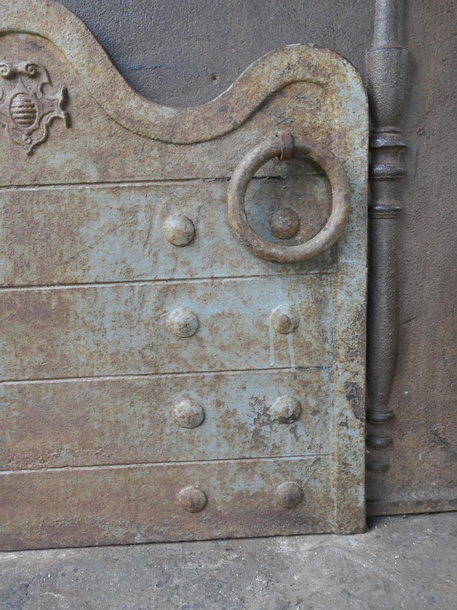 Plaque de cheminée / dosseret 