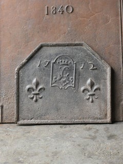 18th Century French Louis XV 'Coat of Arms' Fireback / Backsplash