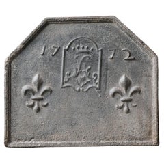 18th Century French Louis XV 'Coat of Arms' Fireback / Backsplash