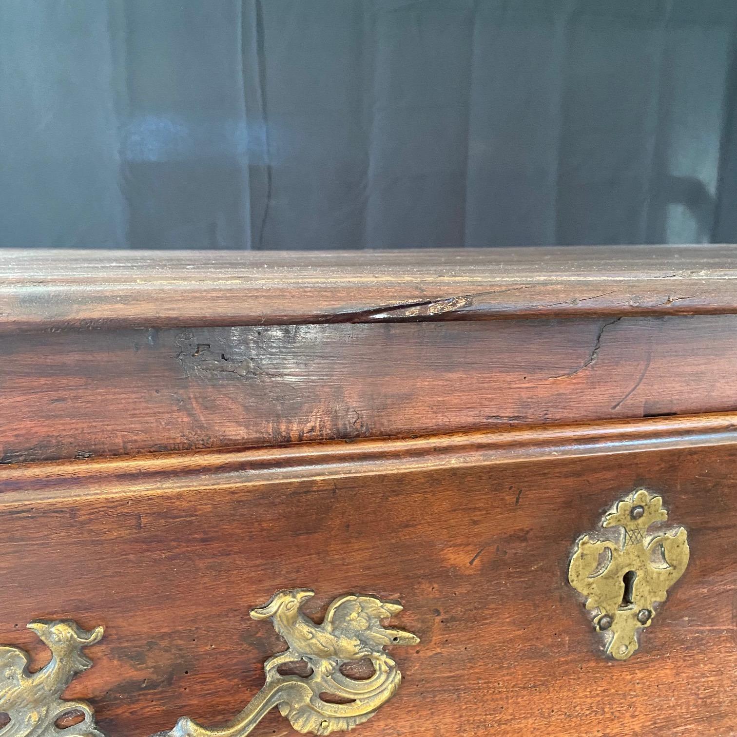 Brass  18th Century French Louis XV Commode or Chest of Drawers  For Sale