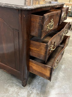 18th Century French Louis XV Commode With Marble Top