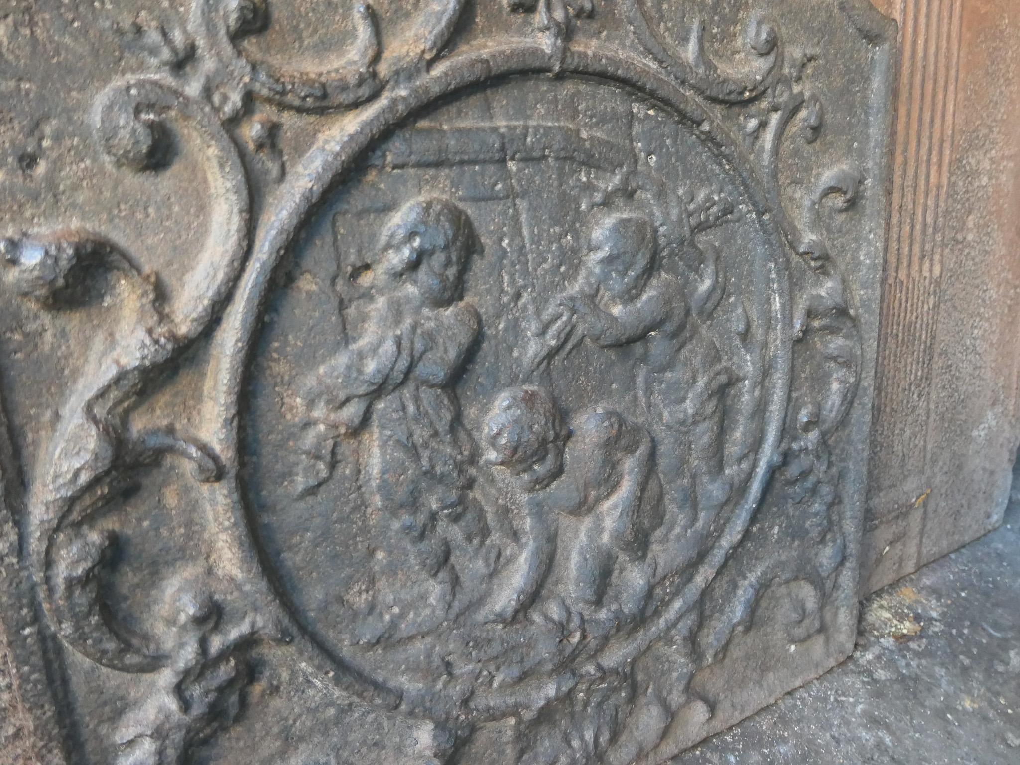 Fireback francés Luis XV 